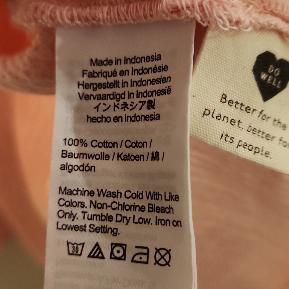 ❤️ MADEWELL DIP DYE LAKELINE POPOVER SHIRT, PINK WHITE, SMALL - Picture 10 of 11